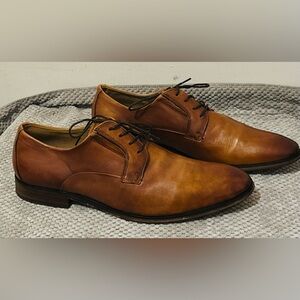 Also Classic Men's Brown Leather Lace-Up Dress Shoes Size 11
